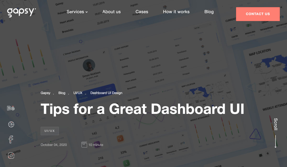 Popular Design News of the Week: October 12, 2020 – October 18, 2020 dashboard