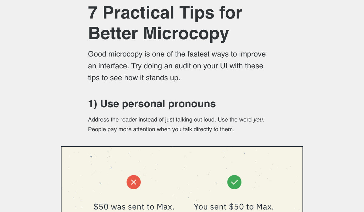 Popular Design News of the Week: August 24, 2020 – August 30, 2020 microcopy