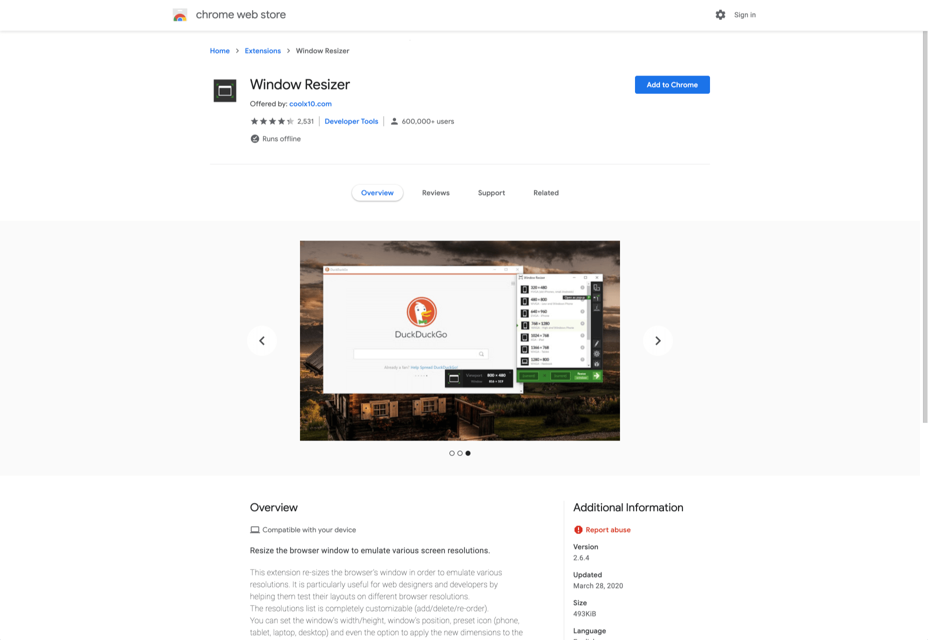 12 Best Google Design & Development Tools windowresizer