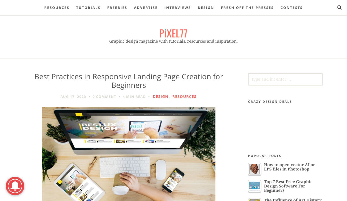 Popular Design News of the Week: August 17, 2020 – August 23, 2020 landingpage 4
