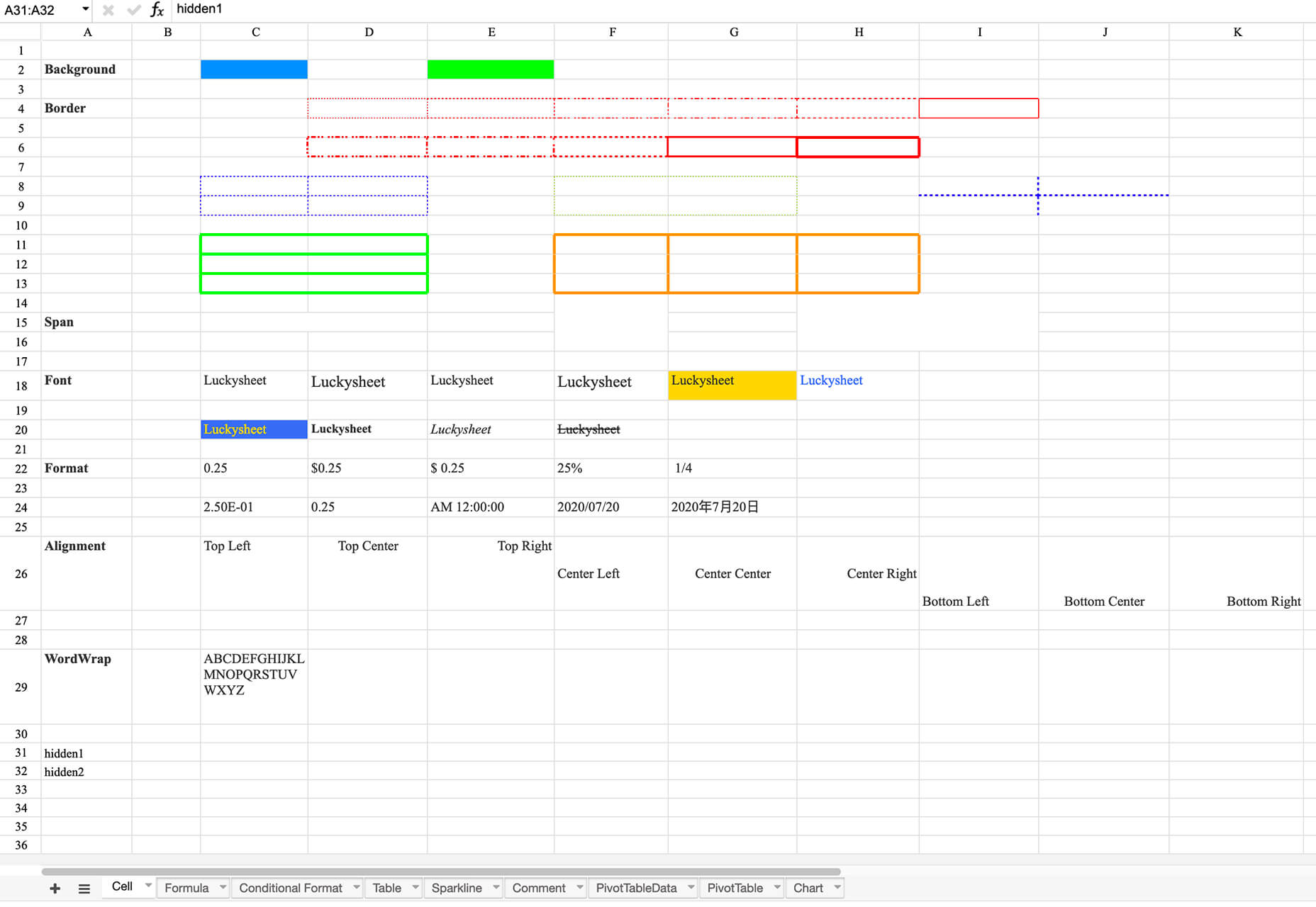 Exciting New Tools for Designers, August 2020 luckysheet