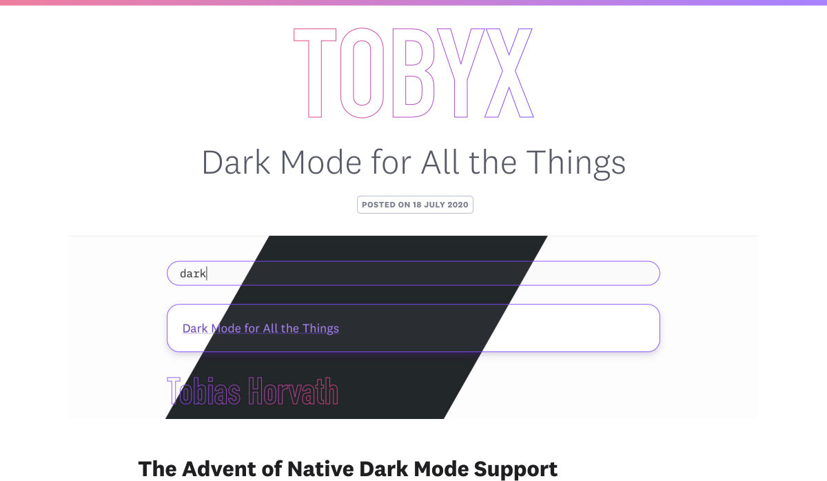 Popular Design News of the Week: July 20, 2020 – July 26, 2020 darkmode 1