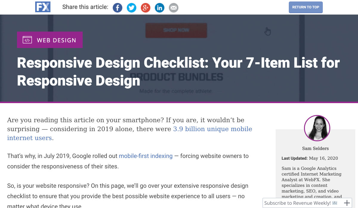 checklist 3
