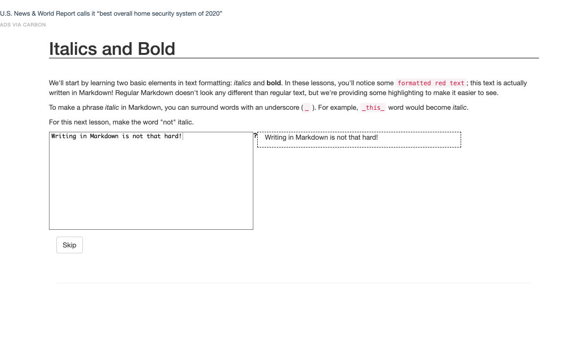 markdown