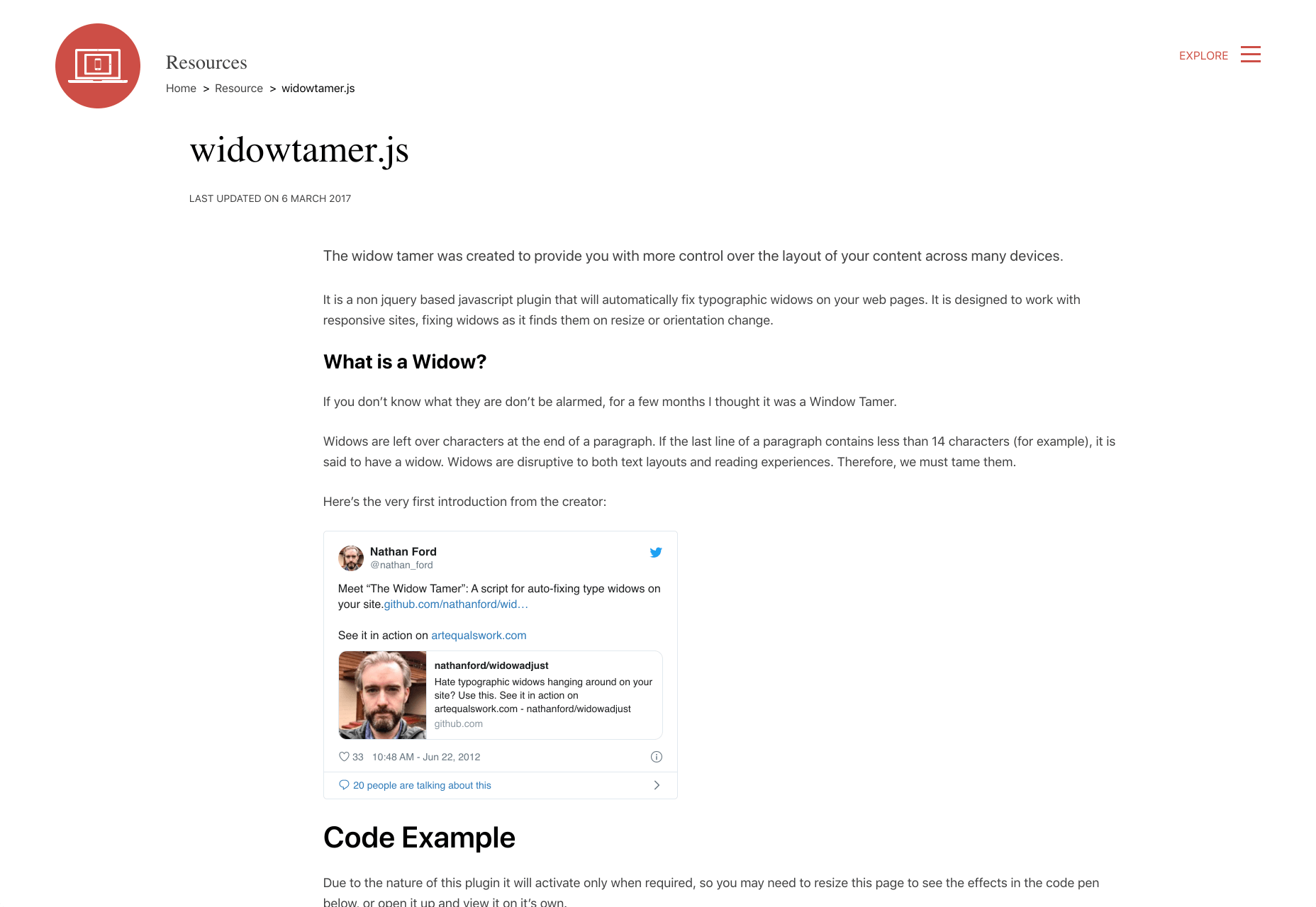 19 JS Libraries/Plugins for Typography widowtamer