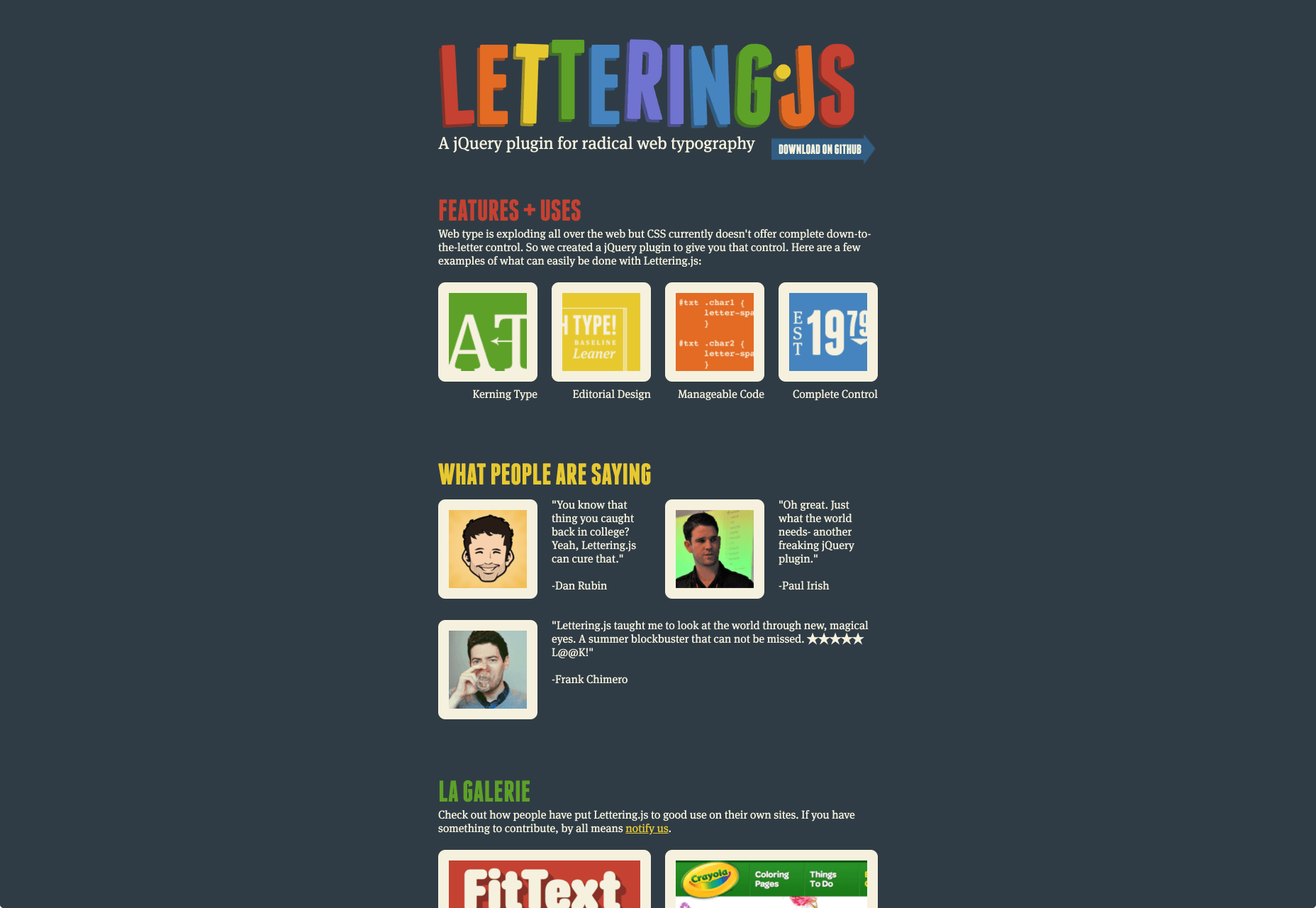19 JS Libraries/Plugins for Typography lettering