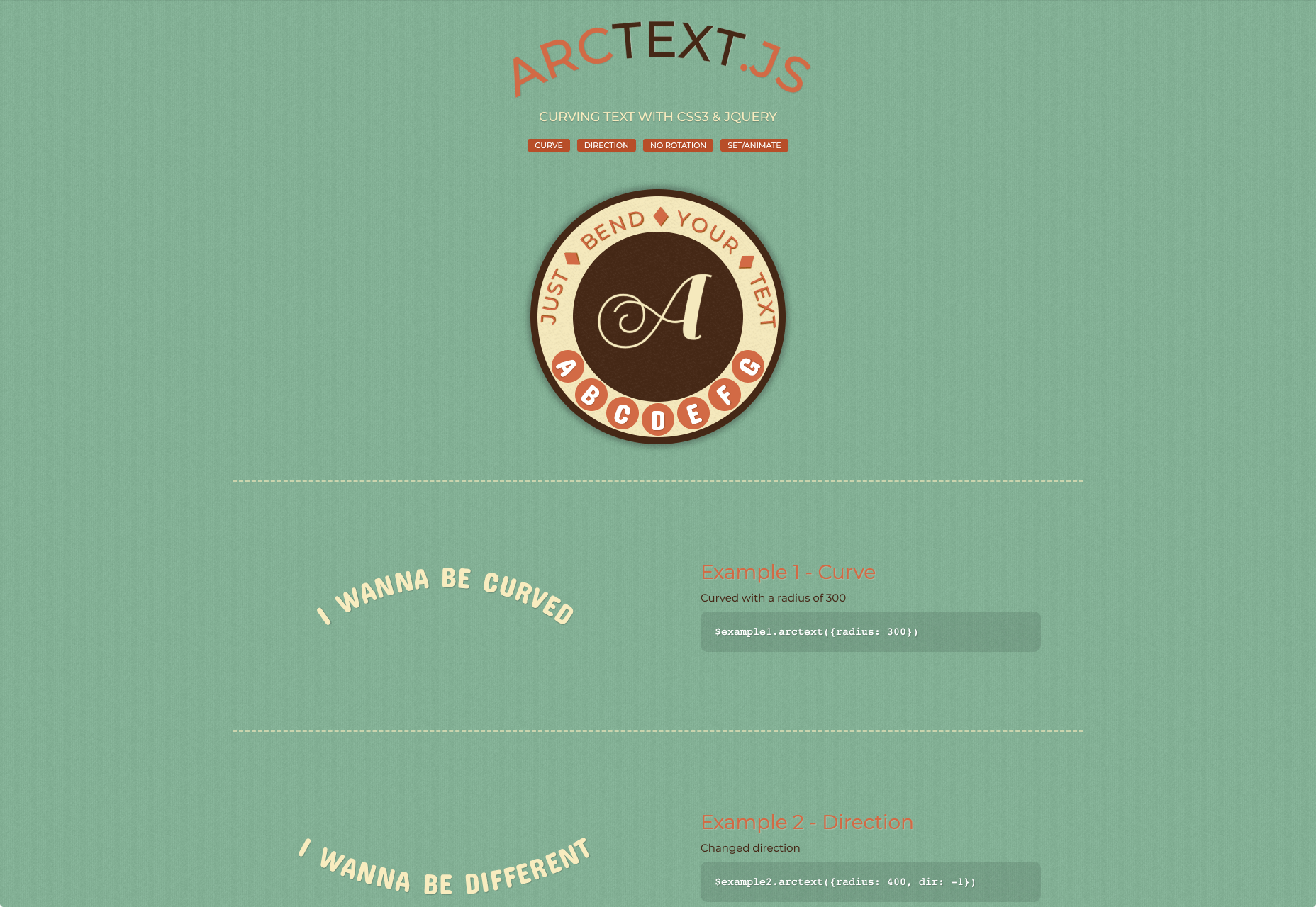 19 JS Libraries/Plugins for Typography arctext