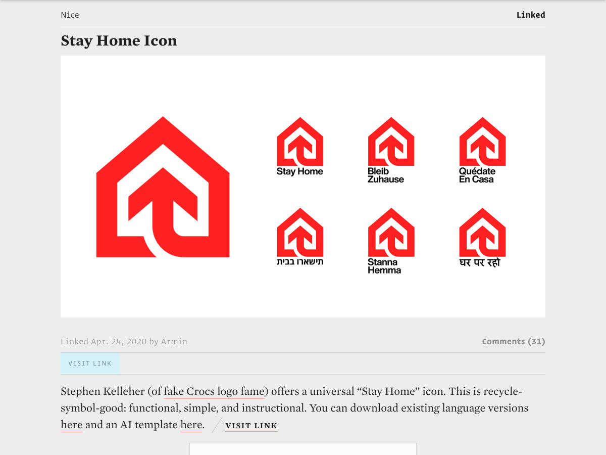Popular design news of the week: April 27, 2020 - May 3, 2020 stayhome 1