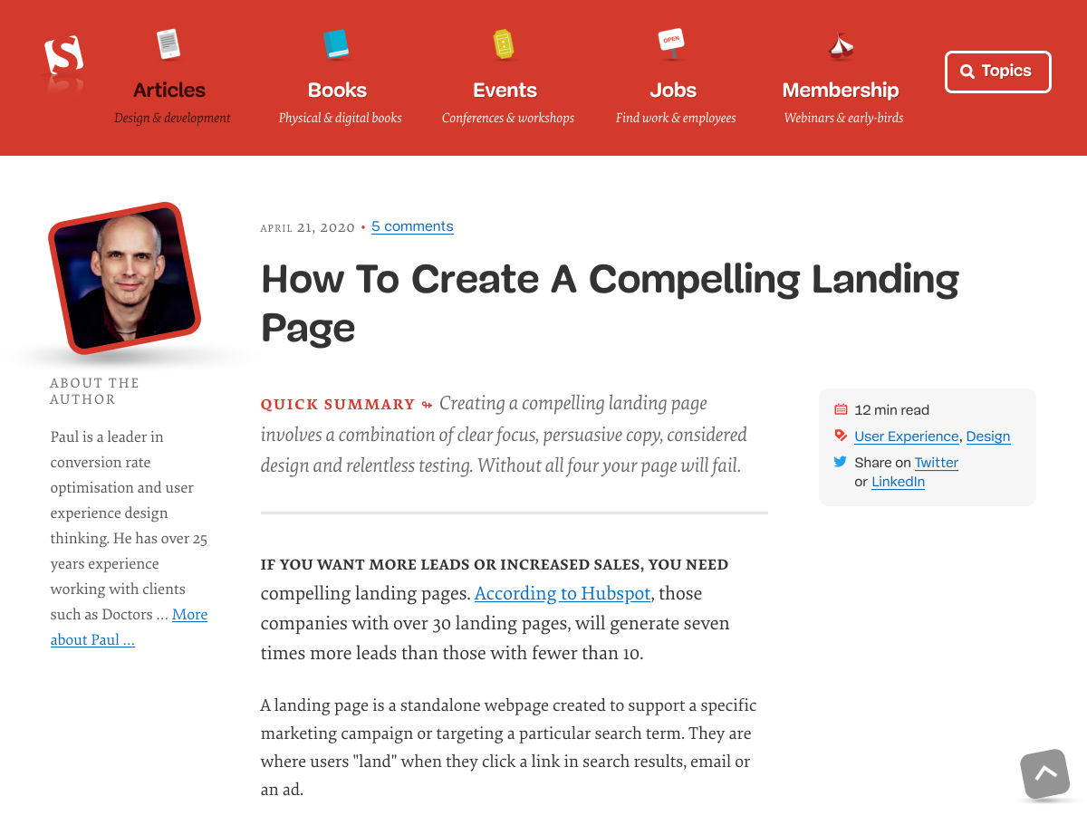 Popular design news of the week: April 20, 2020 - April 26, 2020 landingpage 6