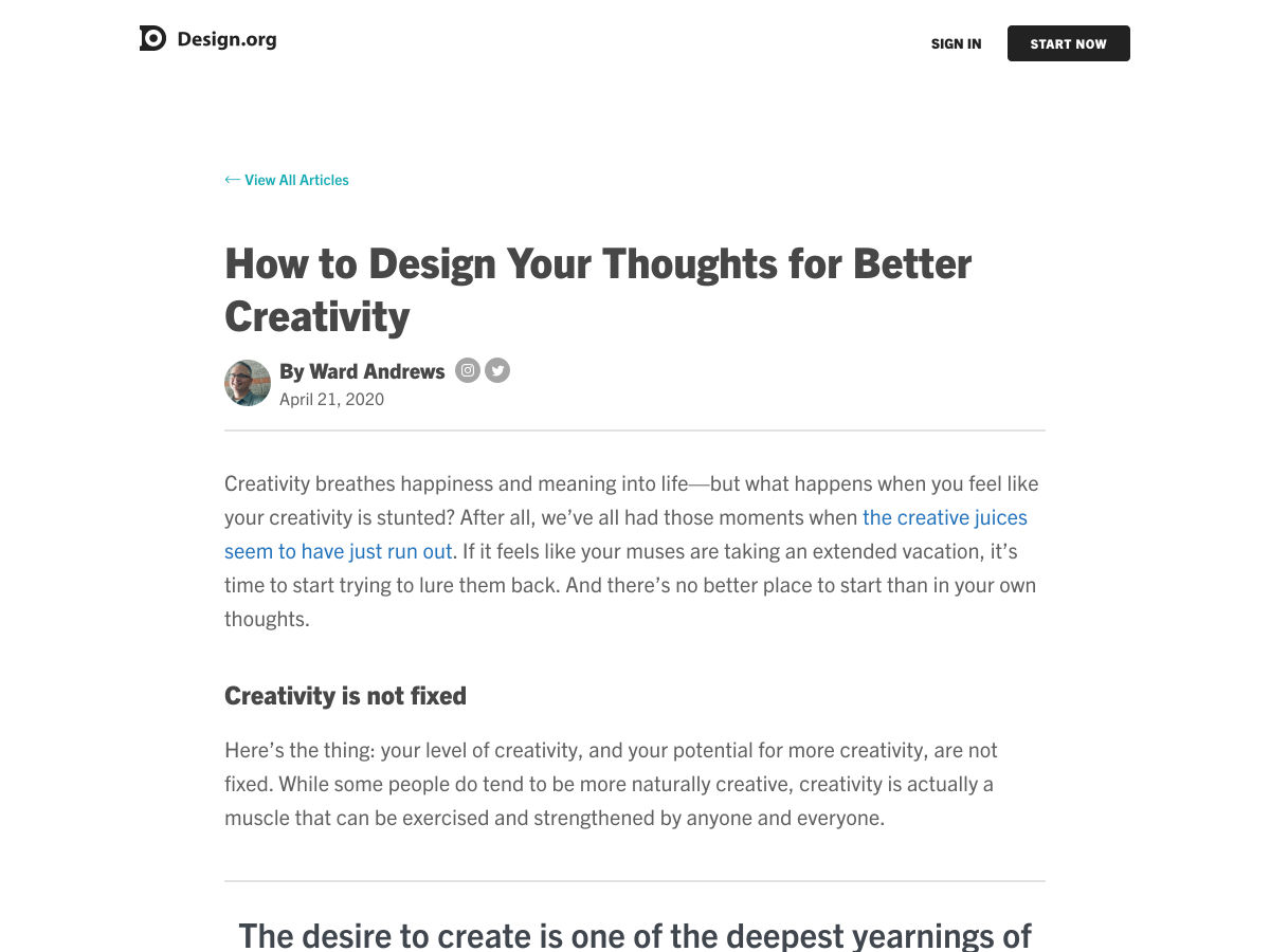 Popular design news of the week: April 20, 2020 - April 26, 2020 thoughts