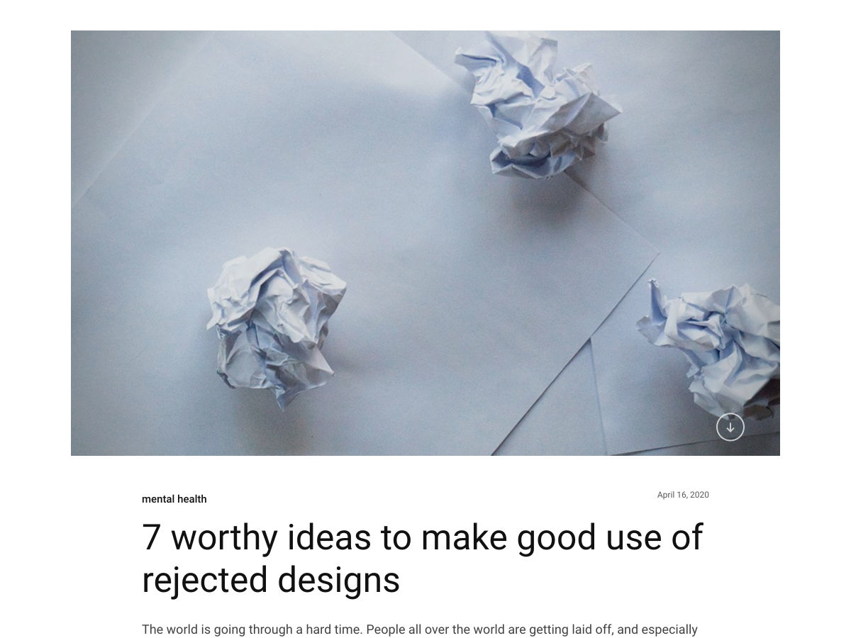 Popular design news of the week: April 20, 2020 - April 26, 2020 rejected