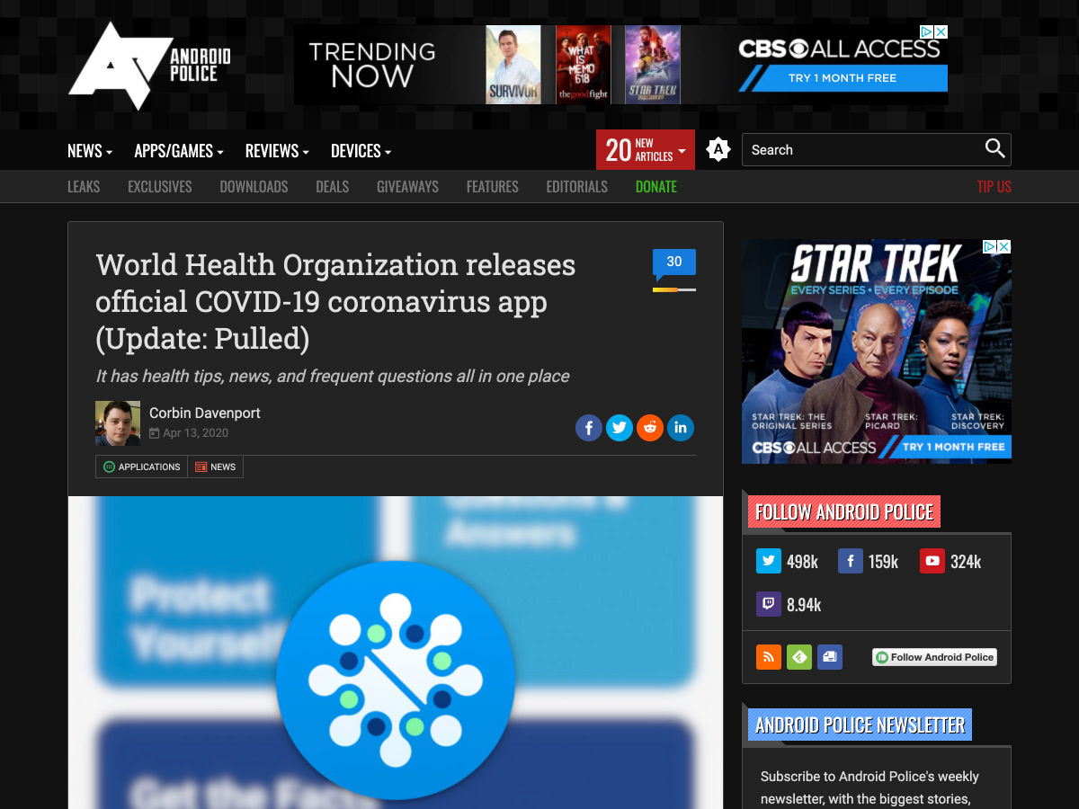 Popular design news of the week: April 13, 2020 - April 19, 2020 coronavirusapp