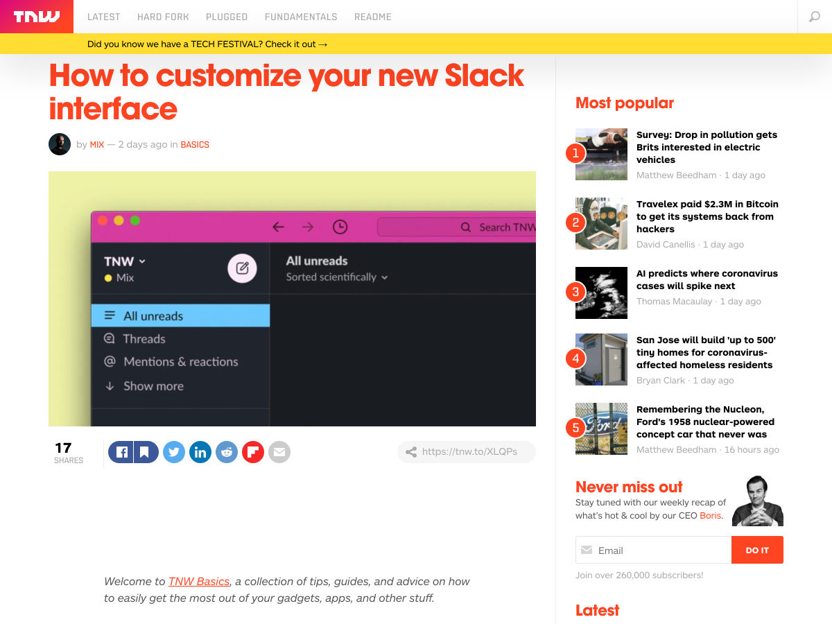Popular design news of the week: April 6, 2020 - April 12, 2020 slack 4