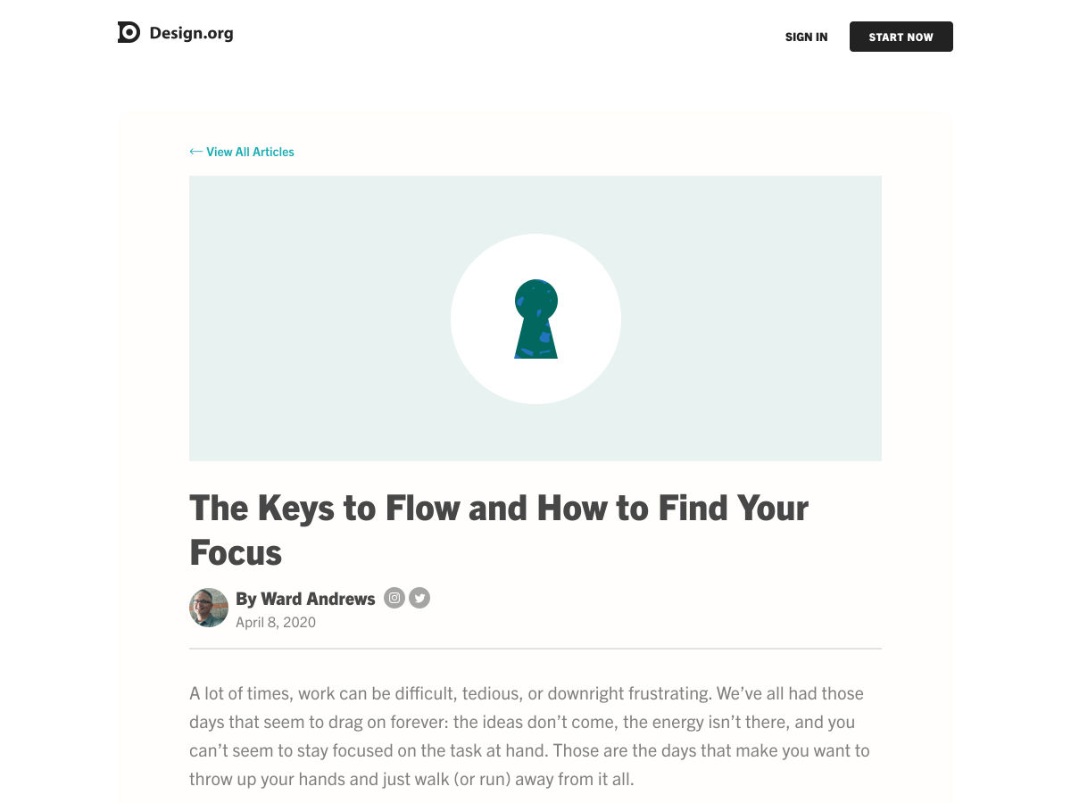Popular design news of the week: April 6, 2020 - April 12, 2020 flow 1