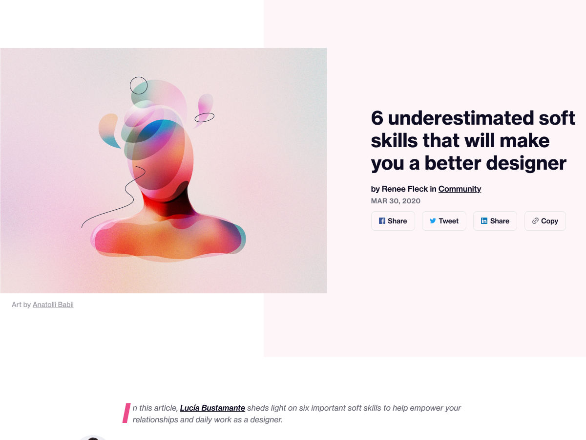 Popular design news of the week: March 30, 2020 - April 5, 2020 softskills