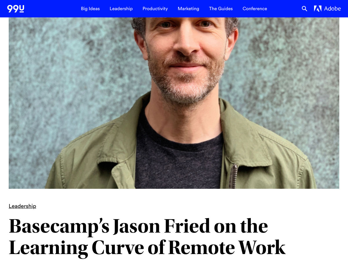 Popular design news of the week: March 30, 2020 - April 5, 2020 basecamp 1