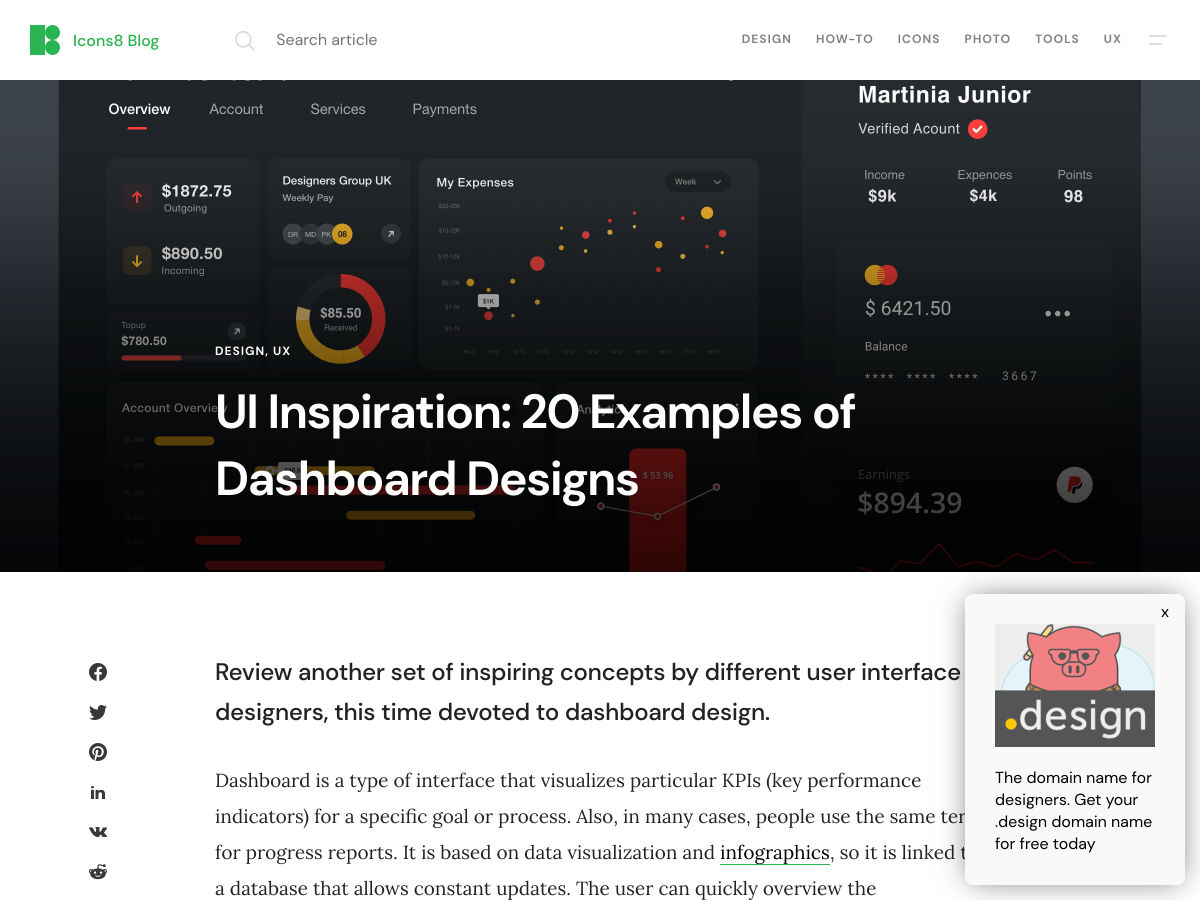 Popular design news of the week: March 23, 2020 - March 29, 2020 dashboard 2