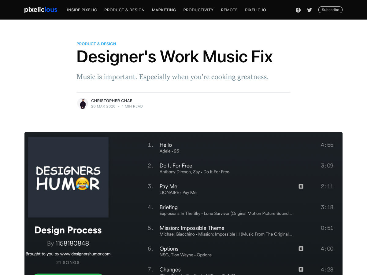 Popular design news of the week: March 23, 2020 - March 29, 2020 music