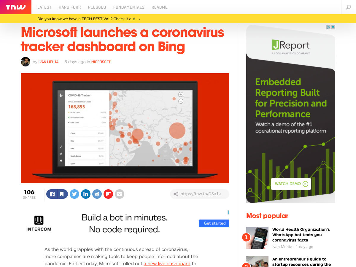 Popular design news of the week: March 16, 2020 - March 22, 2020 bing 1