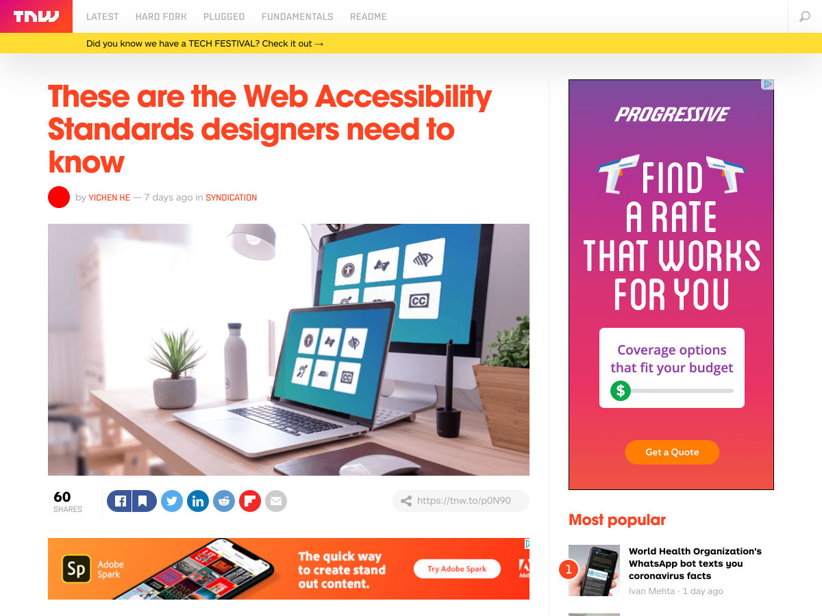 Popular design news of the week: March 16, 2020 - March 22, 2020 accessibility 2