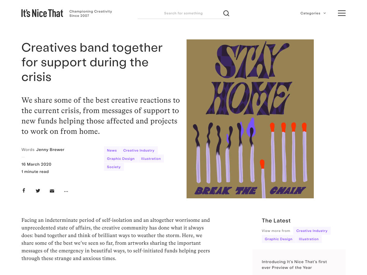 Popular design news of the week: March 16, 2020 - March 22, 2020 bandtogether