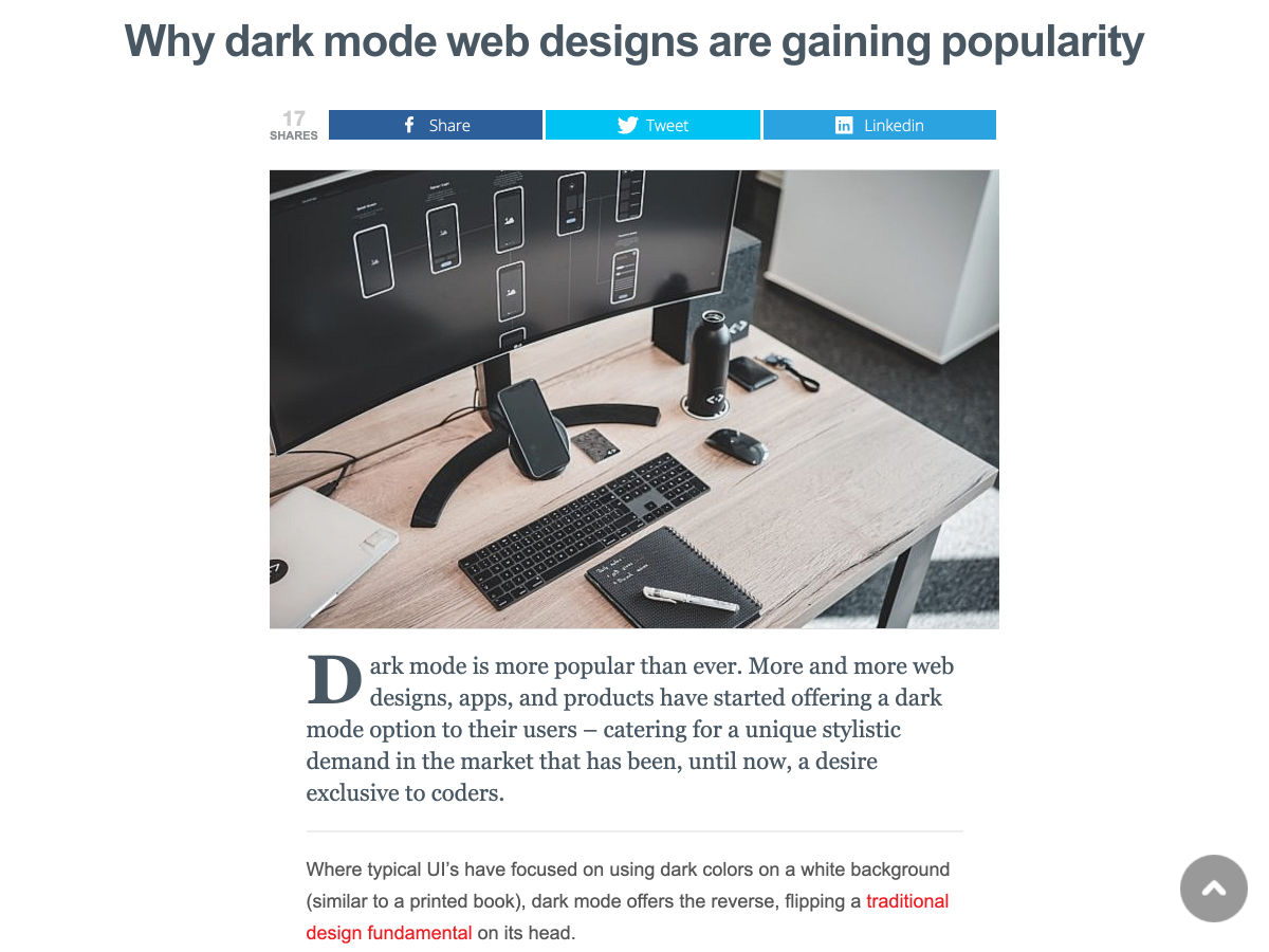 Popular design news of the week: March 9, 2020 - March 15, 2020 darkmode 3
