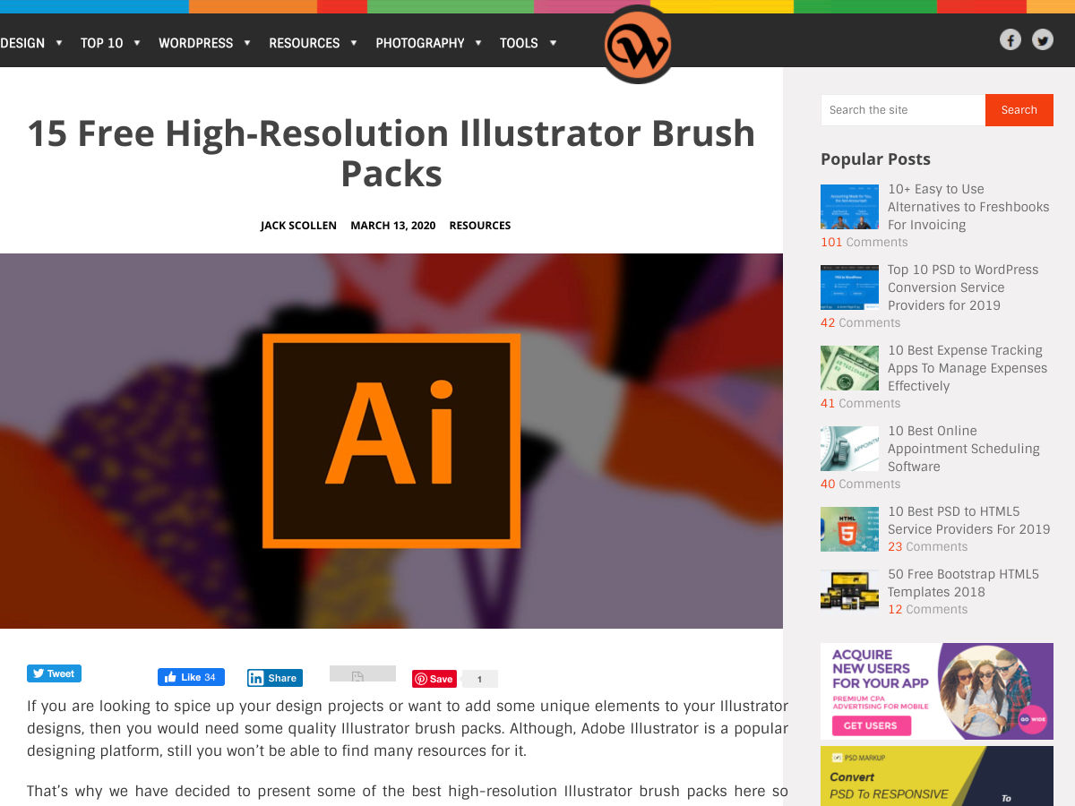 Popular design news of the week: March 9, 2020 - March 15, 2020 brushpacks