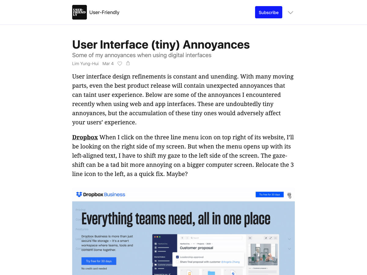 Popular design news of the week: March 2, 2020 - March 8, 2020 annoyances