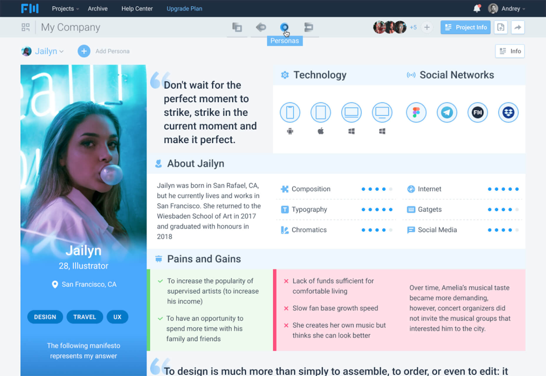 Exciting New Tools for Designers, February 2020 persona 1
