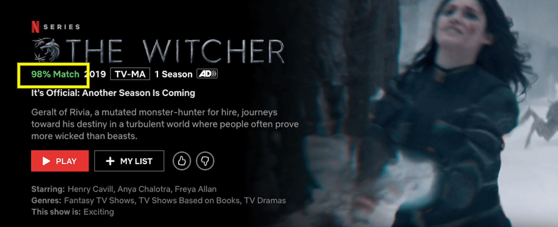 3 Lessons UX Designers Can Take from Netflix Netflix Percent Match