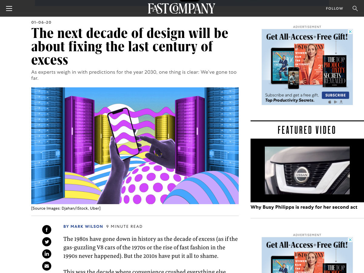 Popular design news of the week: January 6, 2020 - January 12, 2020 decade