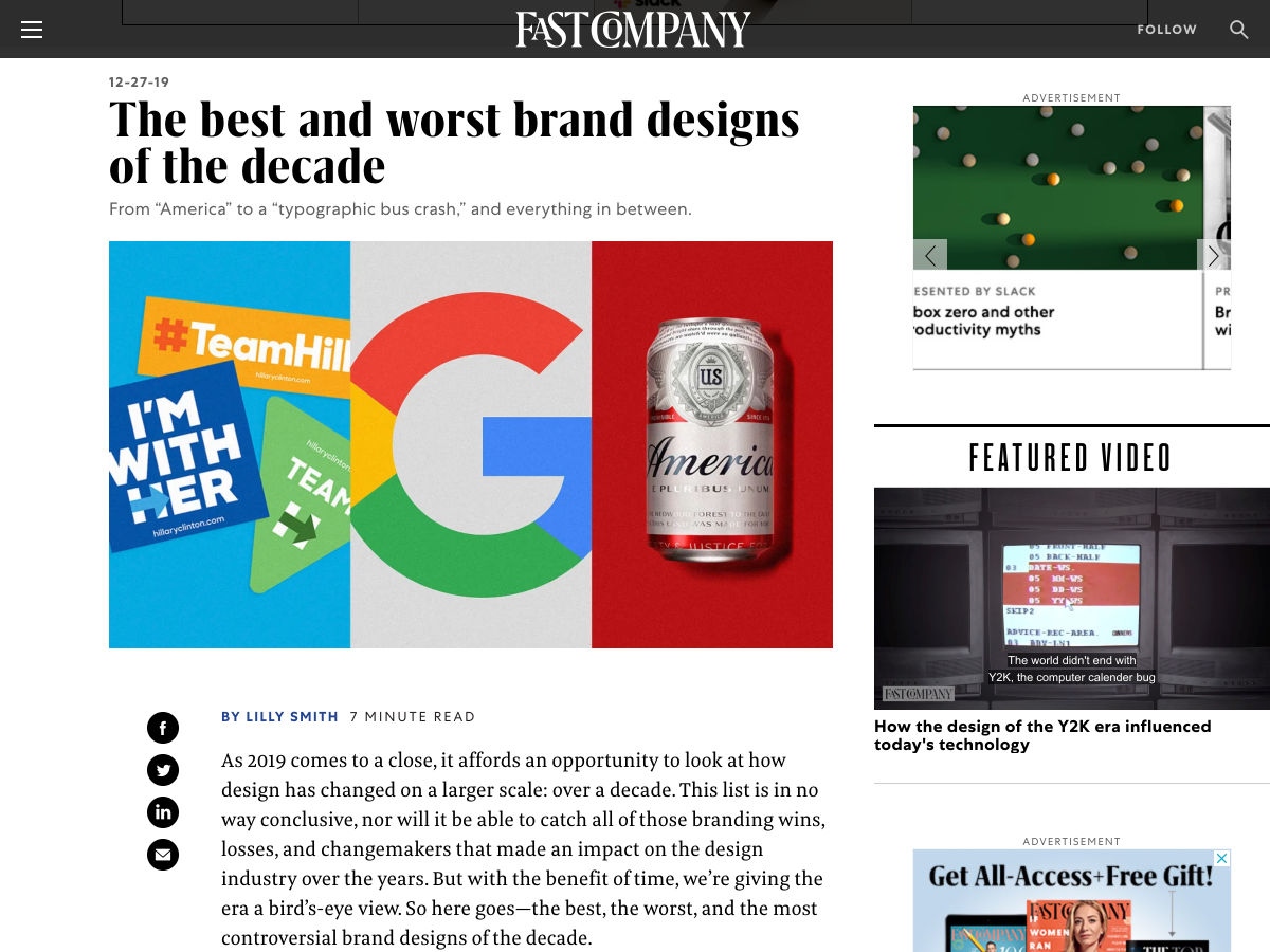 Popular design news of the week: December 30, 2019 - January 5, 2020 worst