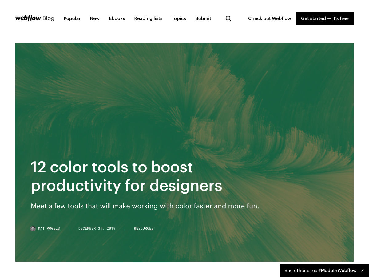 Popular design news of the week: December 30, 2019 - January 5, 2020 colortools
