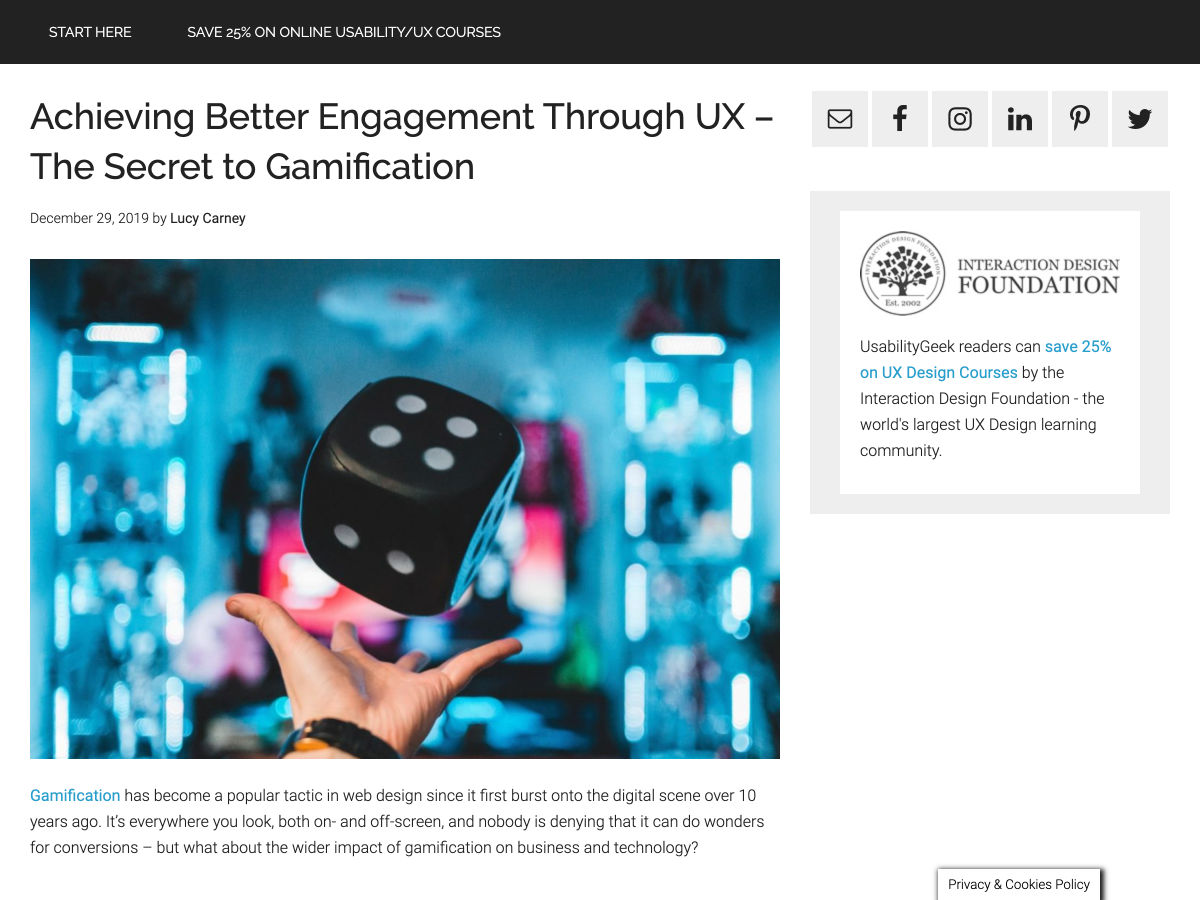 Popular design news of the week: December 30, 2019 - January 5, 2020 gamification 3