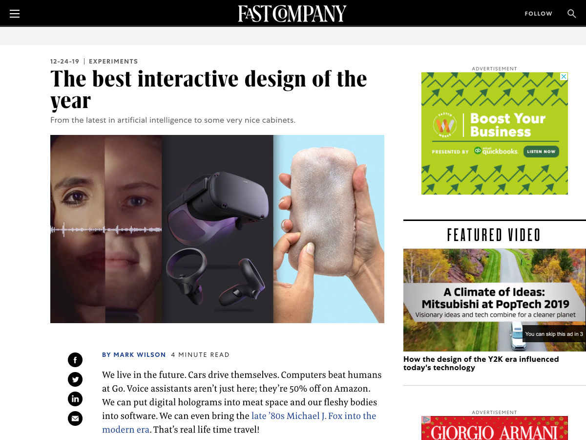 Popular design news of the week: December 23, 2019 - December 29, 2019 interactive 2