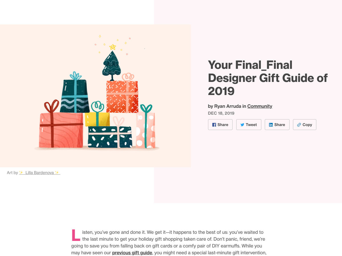Popular design news of the week: December 16, 2019 - December 22, 2019 giftguide