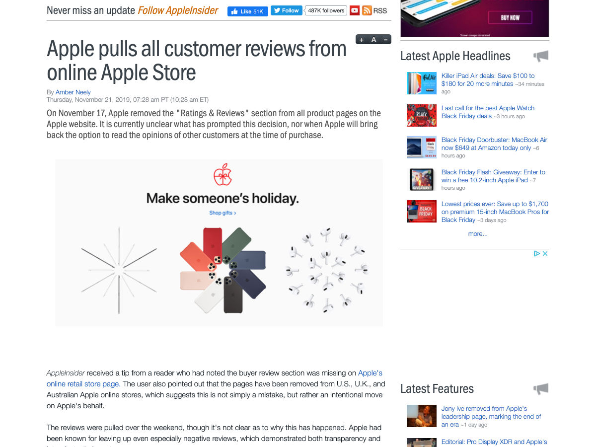 Popular design news of the week: November 25, 2019 - December 1, 2019 apple 2