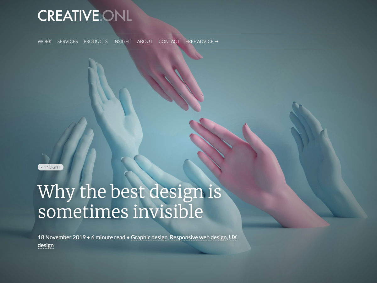Popular design news of the week: November 18, 2019 - November 24, 2019 invisible