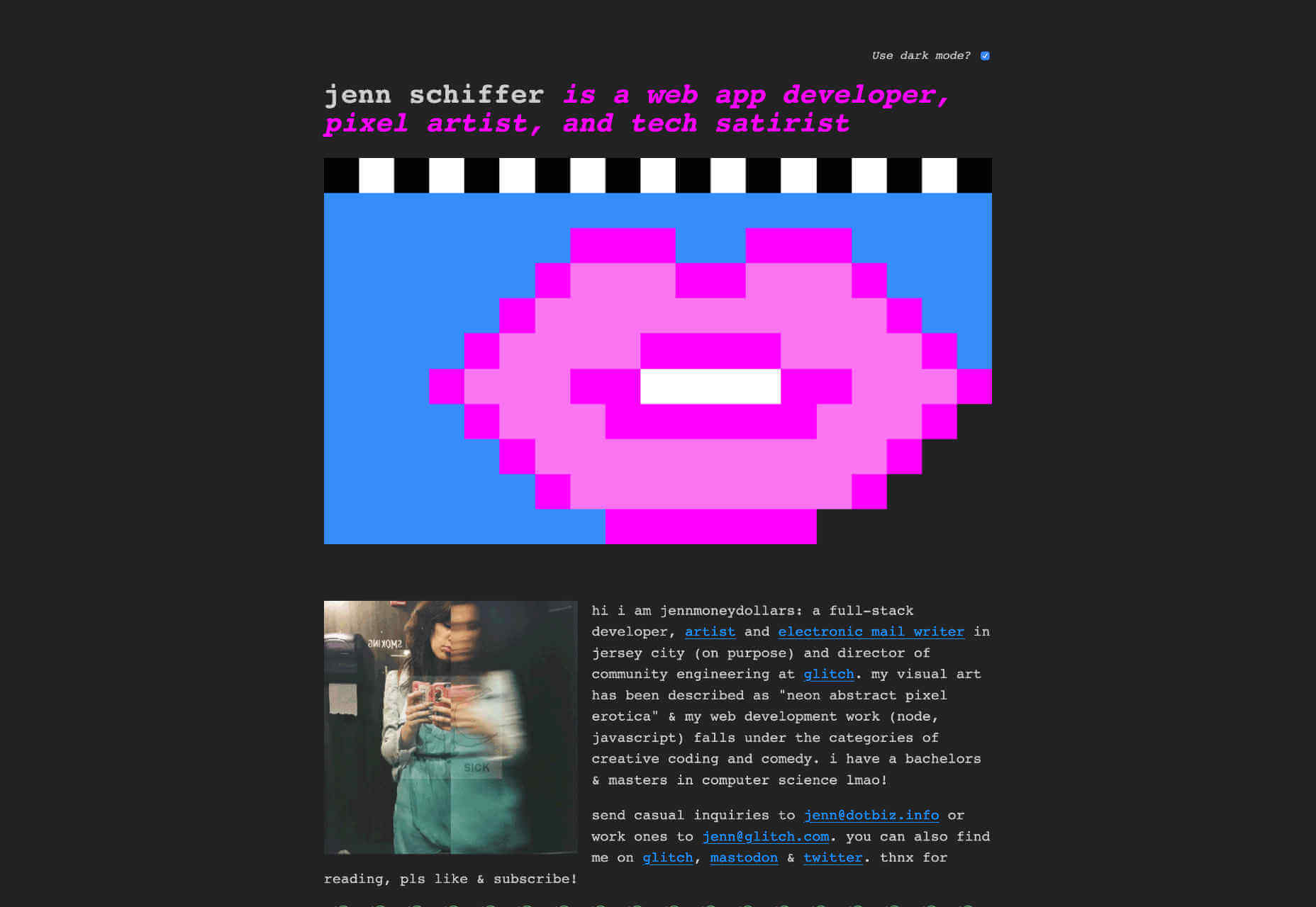 Introducing 15 Best New Portfolios, November 2019 jenn_schiffer