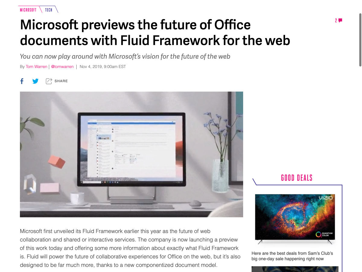 Popular design news of the week: November 4, 2019 - November 10, 2019 fluid