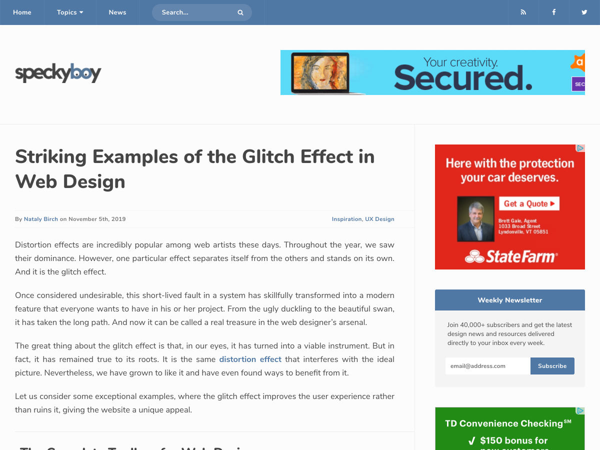 Popular design news of the week: November 4, 2019 - November 10, 2019 glitch 4