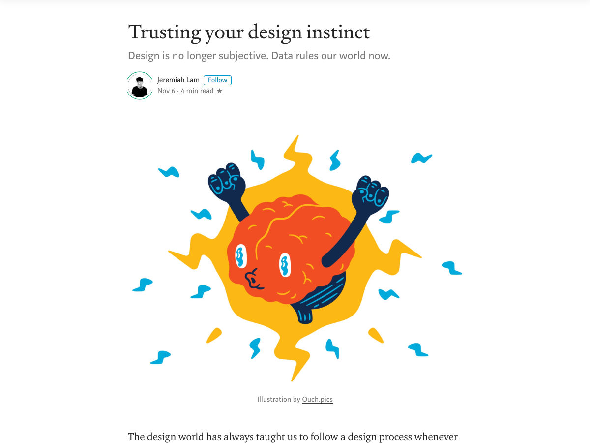 Popular design news of the week: November 4, 2019 - November 10, 2019 instinct
