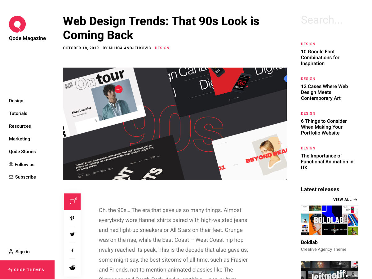 Popular design news of the week: October 21, 2019 - October 27, 2019 90s