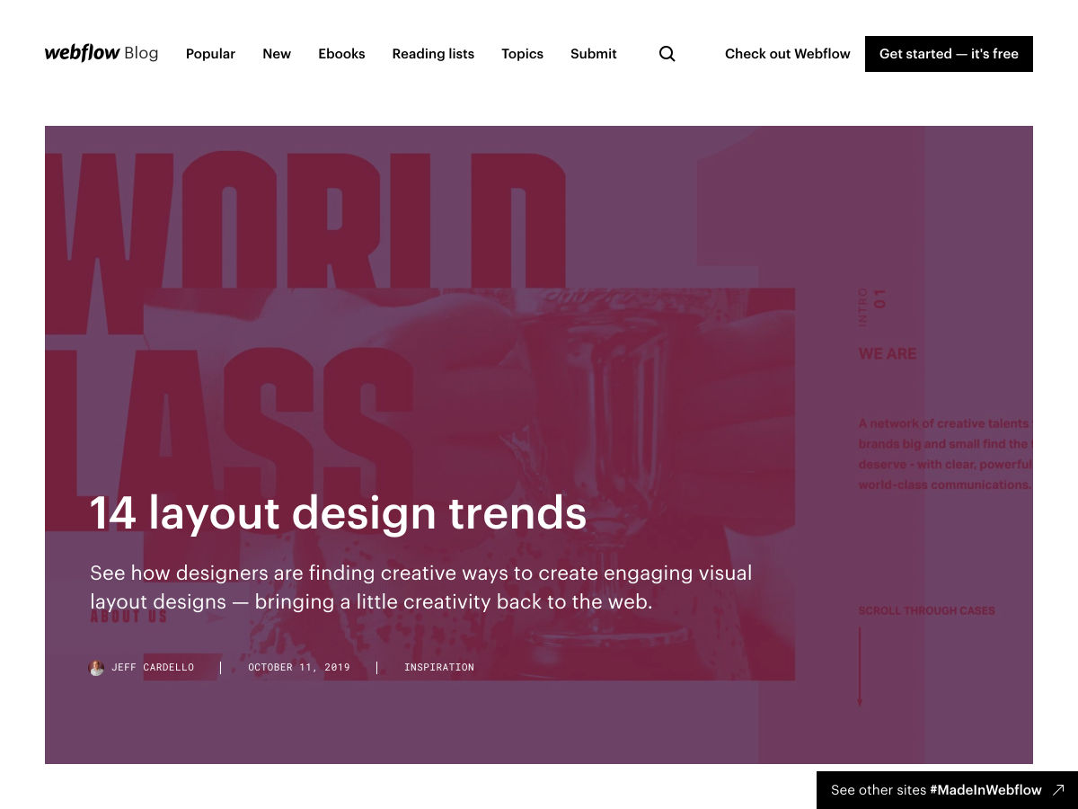 Popular design news of the week: October 14, 2019 - October 20, 2019 layout
