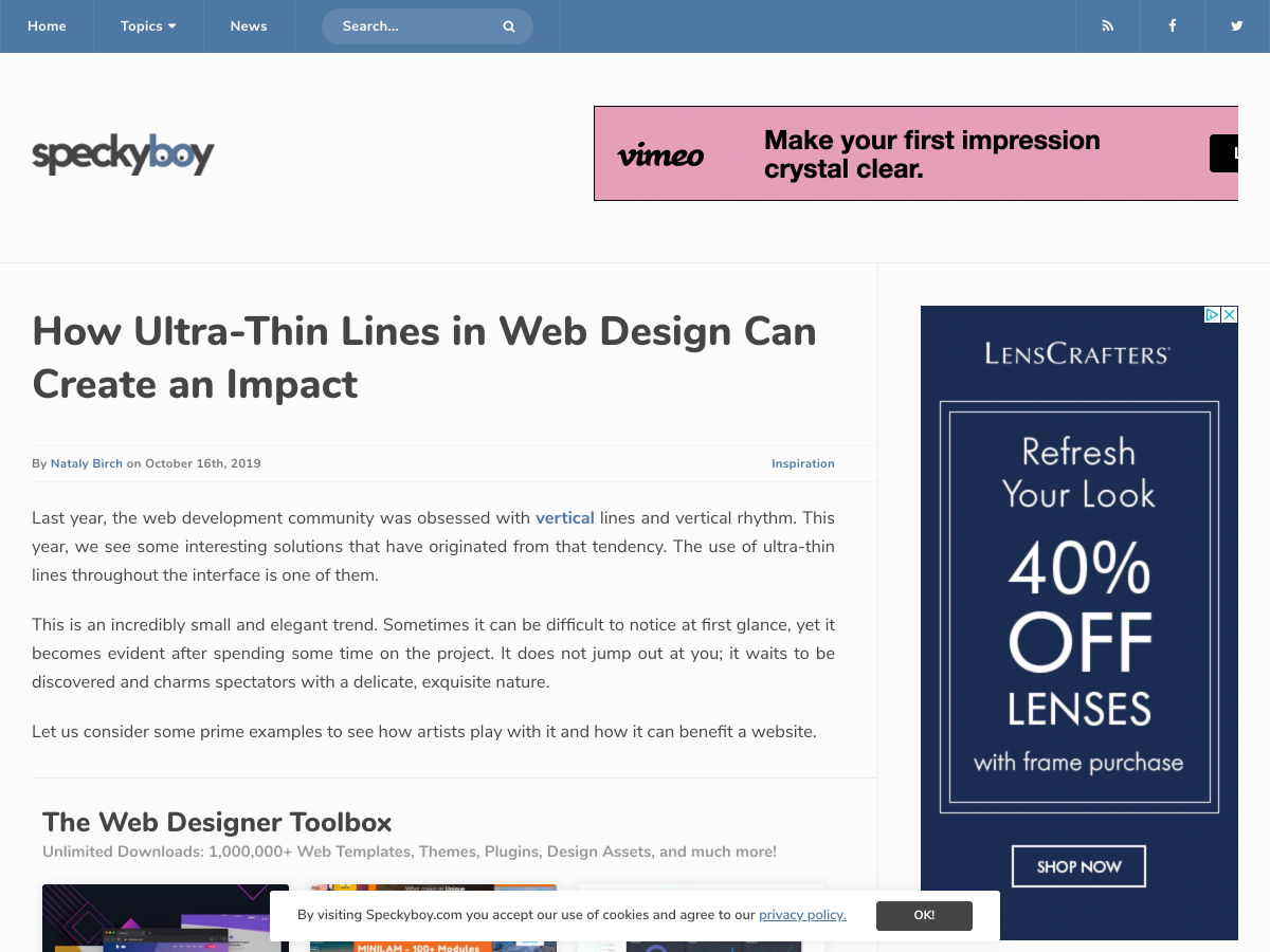Popular design news of the week: October 14, 2019 - October 20, 2019 lines