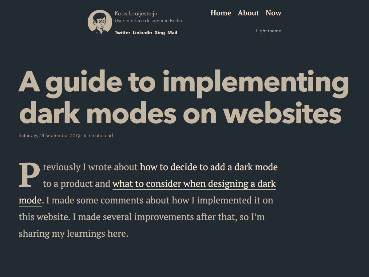 Popular design news of the week: September 30, 2019 - October 6, 2019 dark 3