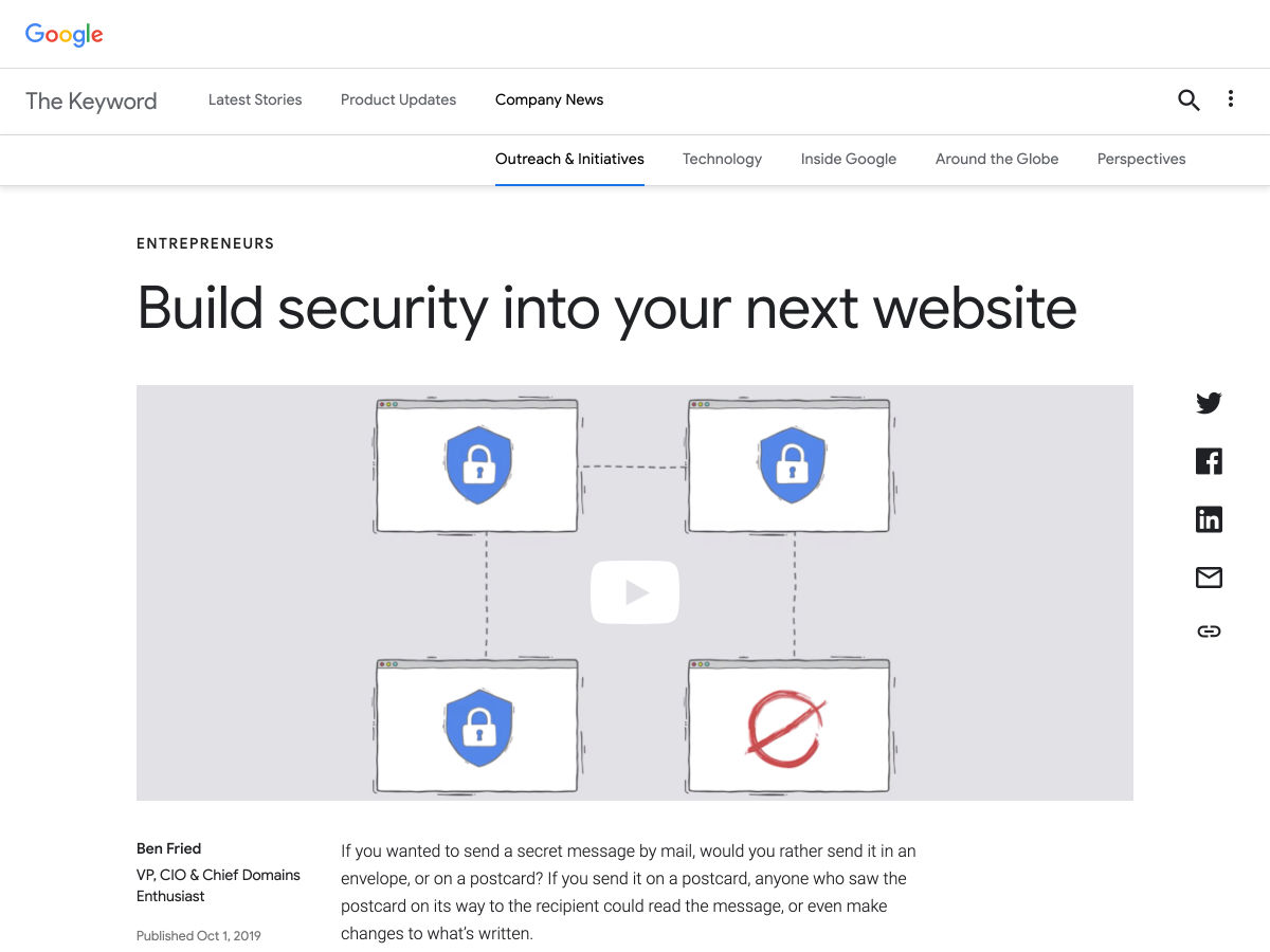 Popular design news of the week: September 30, 2019 - October 6, 2019 security