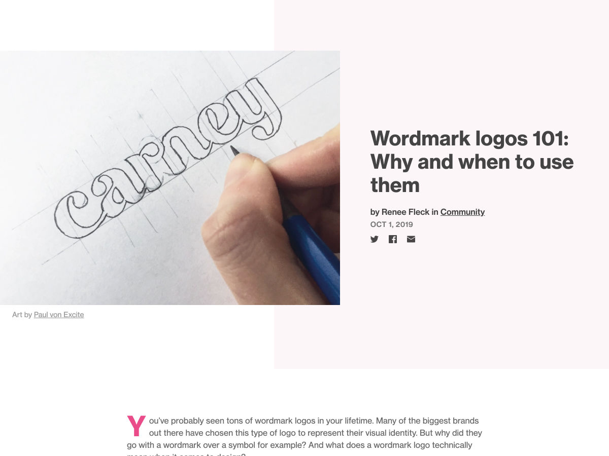 Popular design news of the week: September 30, 2019 - October 6, 2019 wordmark 1