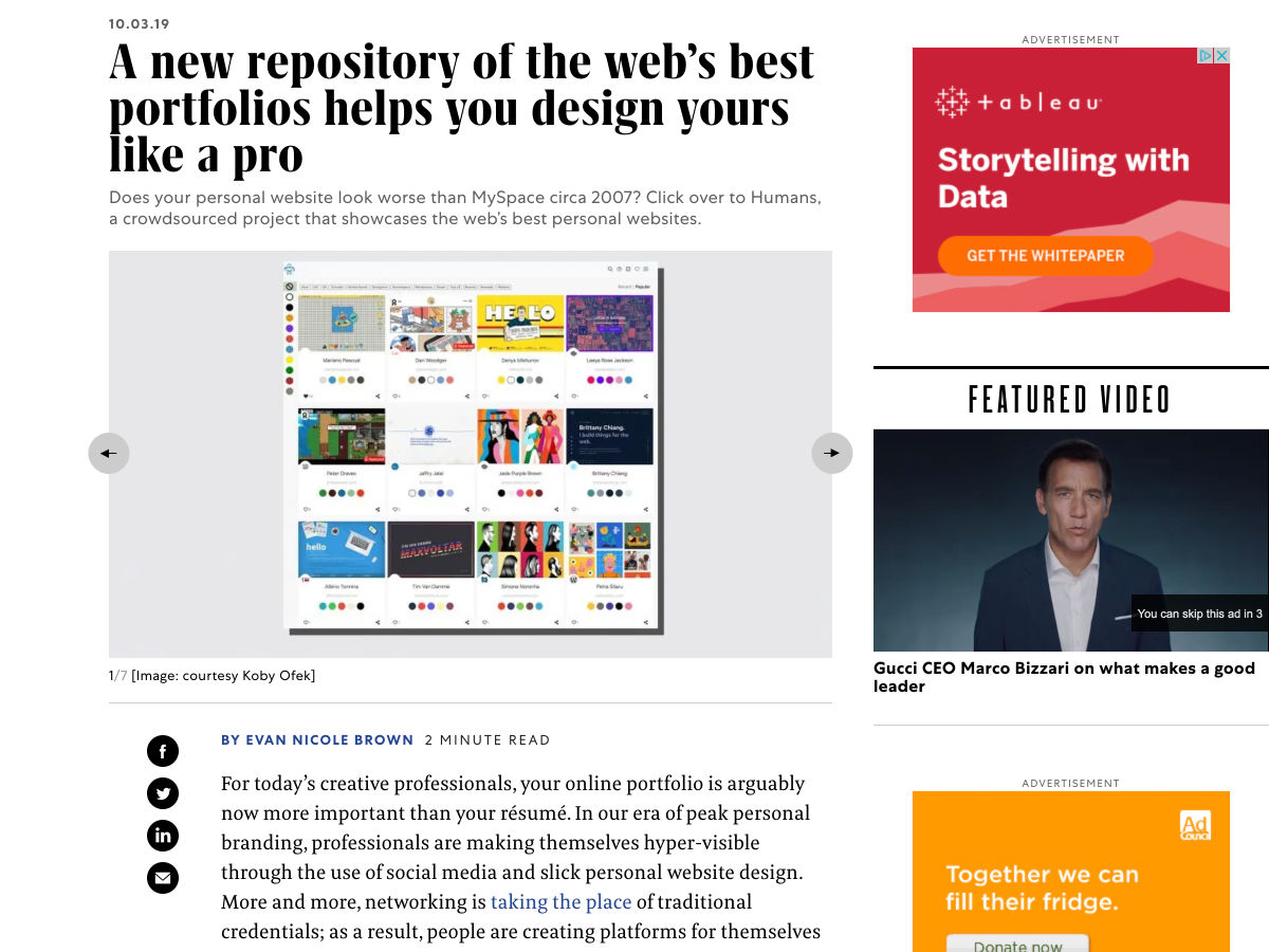 Popular design news of the week: September 30, 2019 - October 6, 2019 portfolios 2