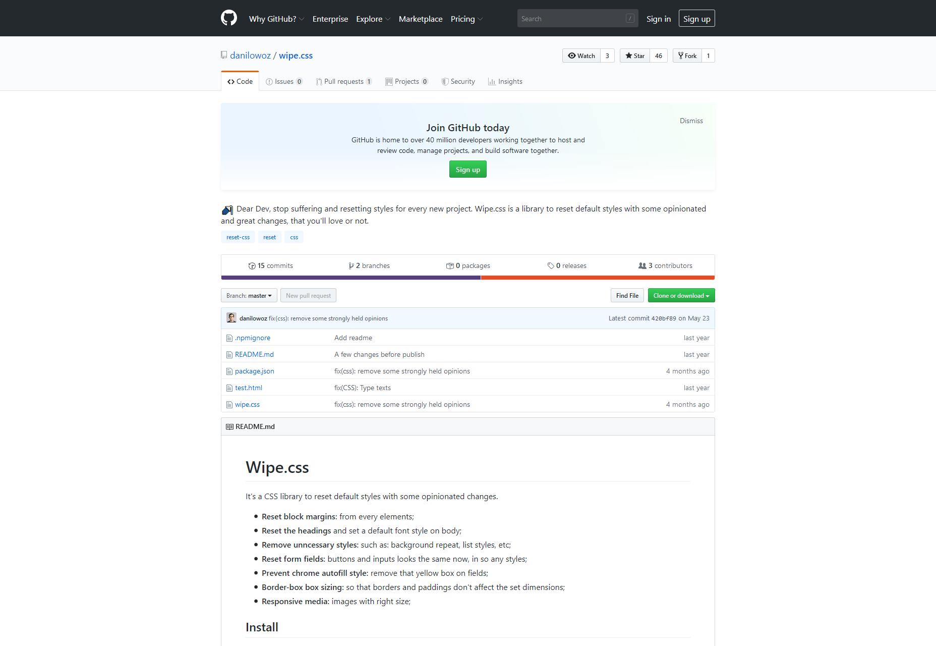 15 Best CSS Libraries for 2019 11-wipe